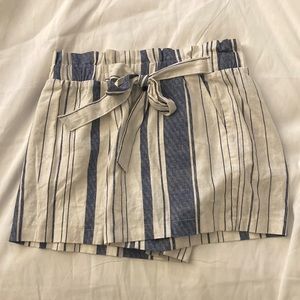 These cute striped shorts are perfect for the summer.